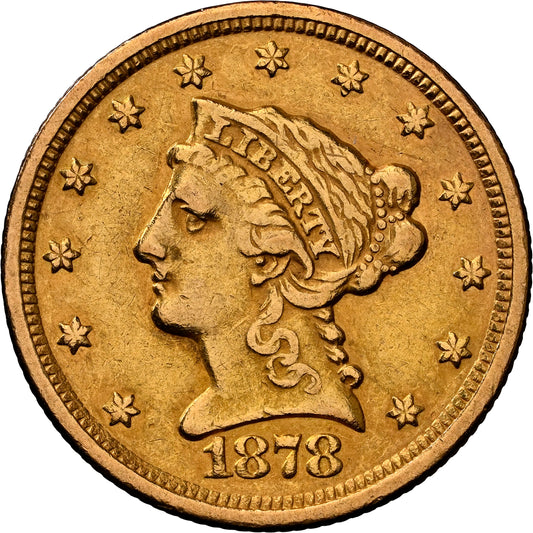 1878 $2.50 Gold Liberty Head NGC AU Details (Ex-Jewelry)