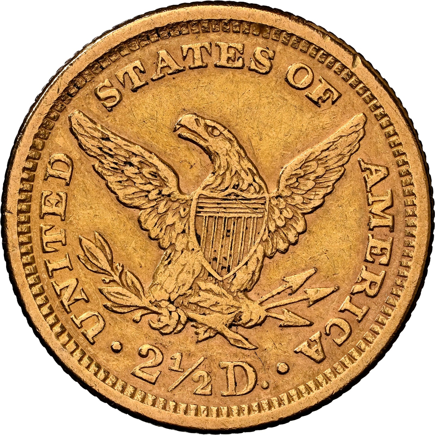 1878 $2.50 Gold Liberty Head NGC AU Details (Ex-Jewelry)
