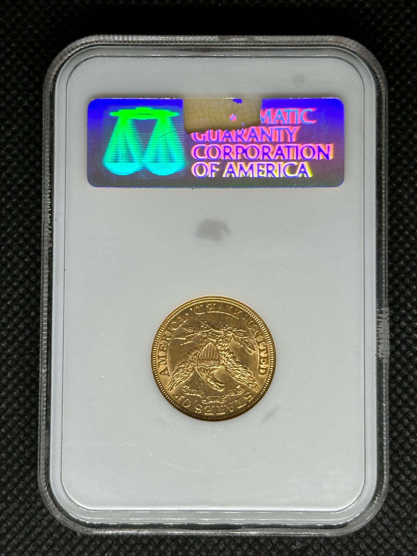 1901 $5.00 Gold Liberty Half Eagle NGC MS60 CAC (Green)