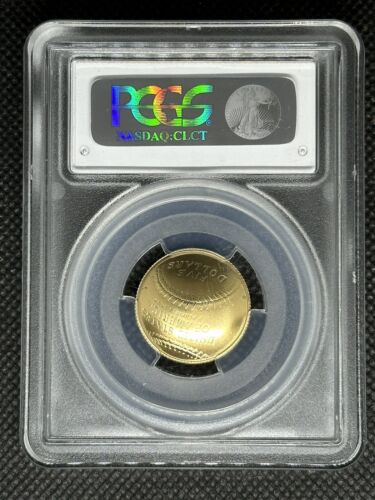 2014 W $5 Gold National Baseball Hall of Fame Coin PCGS MS 69